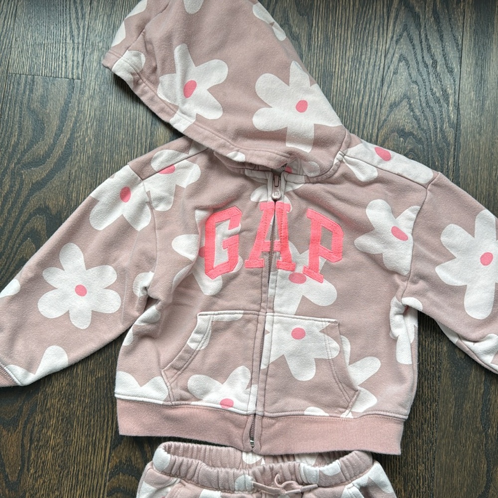 Baby Gap Matching Zipper Hoodie and Sweats